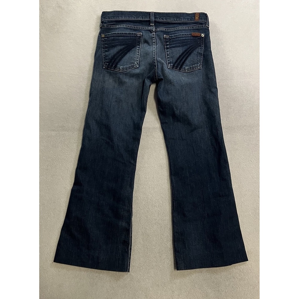 7 For All Mankind Dojo Jeans Women's Size 28 (Fits 31x26.5) Embroidered Pockets